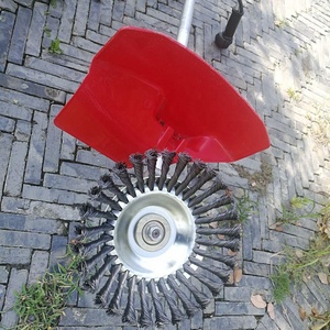 <span class=keywords><strong>Brosse</strong></span> métallique <span class=keywords><strong>de</strong></span> débroussailleuse électrique <span class=keywords><strong>de</strong></span> 200mm Outil d'herbe à tête <span class=keywords><strong>de</strong></span> mauvaises herbes robuste - Product Image 6