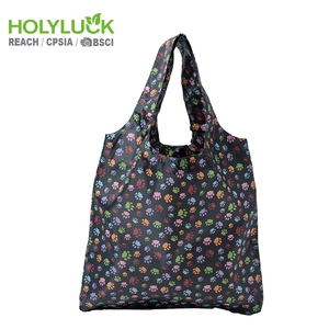 Poche Polyester Plaine Pliant Convention Réutilisable Shopping Sac En Nylon Avec Logo - Product Image 3