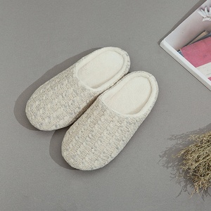 Pantofola da uomo in tessuto <span class=keywords><strong>a</strong></span> <span class=keywords><strong>maglia</strong></span> per casa inverno autunno in pile calda per interni da donna - Product Image 1
