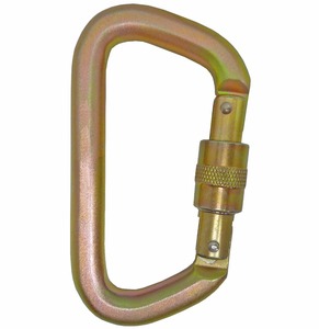 Mosquetón de Acero 2200SG en Forma de D con Cierre de Rosca, Certificado CE EN362, 50kN, para Rescate - Product Image 1