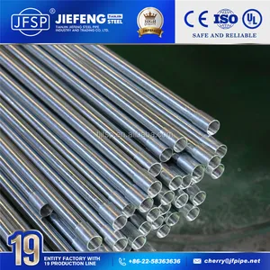 Tubo de conducto galvanizado BS4568 de 20mm y 25mm, conducto eléctrico de acero, tubo GI