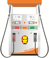 Dispensador de Combustible para Gasolinera Welldone WD, 2 Boquillas, Montaje en Pedestal, 750W, 220V/380V, Hecho en China