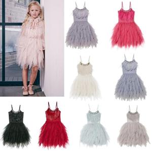 Boutique del Commercio All'ingrosso Della Ragazza Dei Capretti del Vestito Da Estate Del Partito Dell'<span class=keywords><strong>abito</strong></span> di Sfera Dei Bambini Della Cinghia di Spaghetti di <span class=keywords><strong>Tulle</strong></span> Abiti Da Ballo Della Principessa del Vestito Dal Tutu - Product Image 4