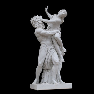 Mitología occidental mármol blanco jardín famosos desnudos músculo hombre estatua - Product Image 2