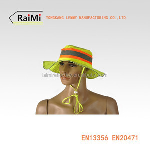 Diy fluorescente tapas de seguridad reflectante paraguas grande de ala ancha sombrero y gorras - Product Image 6
