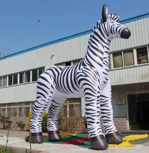 Zebra gigante inflável da propaganda personalizada, modelo inflável da zebra para o evento