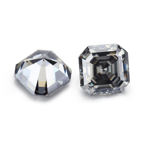 Ali Baba vendita calda 7x7mm 2ct Carat Asscher taglio grigio colorato sciolto <span class=keywords><strong>Moissanite</strong></span> per gioielli - Product Image 6