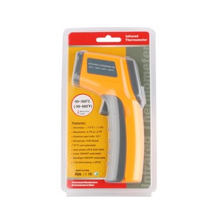 GS320 Nhiệt Kế Hồng Ngoại Công Nghiệp IR Meter <span class=keywords><strong>LCD</strong></span> Backlight Gun Loại Laser Kỹ Thuật Số Nhiệt Độ Meter - Product Image 5