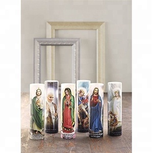Gerçek balmumu virgen de guadalupe toplu meksika dini alevsiz mumlar - Product Image 6