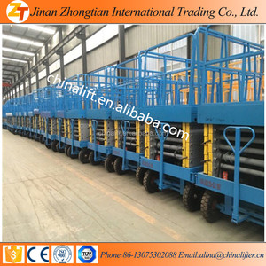 CE TUV 4-20m 300-1500kg Elevador de tijera móvil Elevador de hombre Elevador de tijera hidráulico de campo traviesa Elevador de tijera - Product Image 3