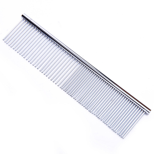 1pc Pettine Del Cane Lungo di Spessore Dei Capelli Pelliccia di Rimozione Spazzola In Acciaio Inox Leggero Animali Domestici Del Gatto Del Cane Grooming Pettini Per La Shaggy cani Del Barbiere