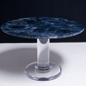 Lastra di Pietra Semipreziosa Naturale Sodalite e Diaspro Blu per Piani di Lavoro e Tavoli - Product Image 6