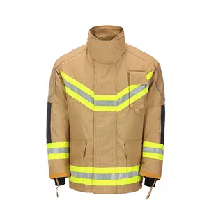 PBI Feuerwehr mann Mantel und Hose Feuerwehr mann Anzug mit Goldfarbe