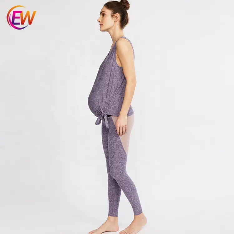 Women Stretch Maternity Workout Pants Fitness Pregnant Clothes