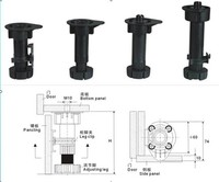 Pied de meuble réglable de 150 mm en PP ou ABS avec vis de fixation – Pieds de nivellement pour armoires