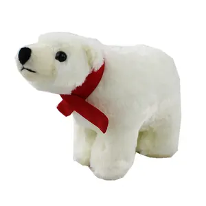 Ce认证毛绒材料熊白色柔软北极熊毛绒玩具