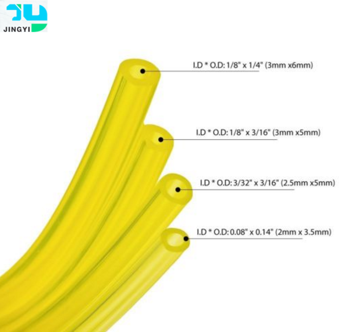 Tubo Gas/Benzina 4 Misure Per Decespugliatori E Motoseghe – Kit Tubo Carburante Giallo