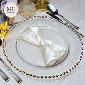 <span class=keywords><strong>Assiettes</strong></span> de présentation <span class=keywords><strong>en</strong></span> <span class=keywords><strong>verre</strong></span> perlé or et argent pour mariage, vente <span class=keywords><strong>en</strong></span> gros à prix réduit - Product Image 4