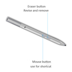 Lápiz Óptico Capacitivo de 1024 Niveles de Sensibilidad al Tacto para <span class=keywords><strong>Surface</strong></span> Laptop <span class=keywords><strong>Pro</strong></span> 7 9 <span class=keywords><strong>8</strong></span> 10, Hecho de Metal Duradero - Product Image 3