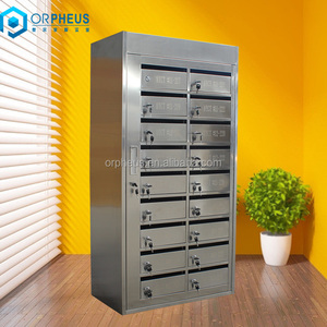 Boîte aux <span class=keywords><strong>lettres</strong></span> en acier inoxydable pour colis, service postal, boîte aux <span class=keywords><strong>lettres</strong></span> de livraison, boîte aux <span class=keywords><strong>lettres</strong></span> à 18 <span class=keywords><strong>portes</strong></span>, boîte aux <span class=keywords><strong>lettres</strong></span> en métal - Product Image 2