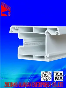 Hồ sơ pvc để làm cửa sổ và cửa trong bất kỳ màu sắc upvc đùn profile, giá thấp hơn chất lượng tốt