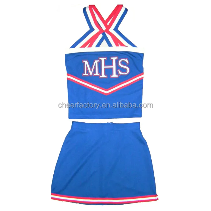 Top Qualidade Novo design de alta qualidade uniforme cheerleading vestido com preço mais barato