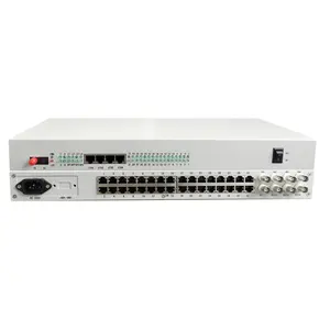 4 FXS FXO Ethernet and RS-232 over e1 pakistan vietnam india approved voice to fiber converter