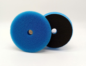 Tampon éponge de polissage <span class=keywords><strong>pour</strong></span> <span class=keywords><strong>polisseuse</strong></span> de voiture, bleu marine, Surface plate, 6 pouces - Product Image 1