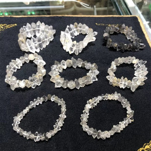 สร้อยข้อมือคริสตัลควอตซ์ปลายคู่,สร้อยข้อมือ <span class=keywords><strong>Herkimer</strong></span> ดิบจากธรรมชาติ - Product Image 6