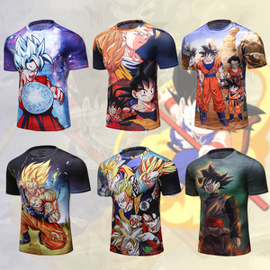 Abbigliamento Cody Lundin T-Shirt da Uomo a Compressione Stampata in 3D per Cosplay <span class=keywords><strong>Anime</strong></span> Super Saiyan - Product Image 2