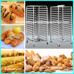 Chariots <span class=keywords><strong>de</strong></span> boulangerie en acier inoxydable pour pain, biscuits, rôtissage, <span class=keywords><strong>four</strong></span> à pâtisserie à vendre - Product Image 3