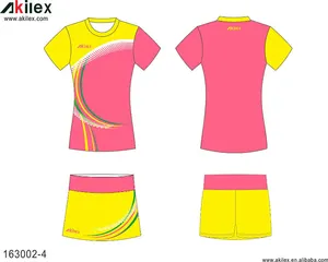 team professional custom badminton jersey for lady