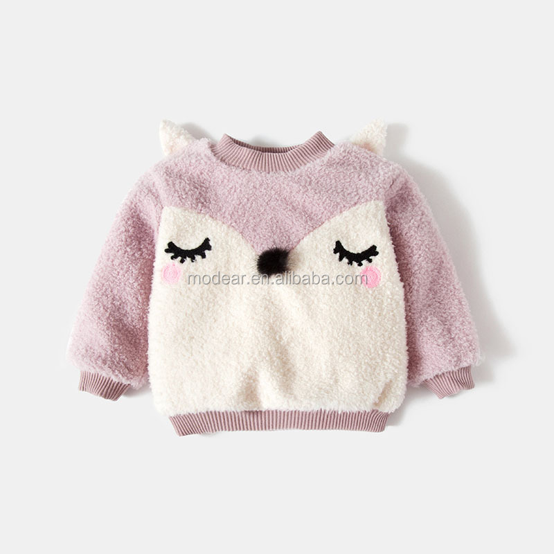 2017 Осенняя детская одежда прекрасный мультфильм шаблон новый дизайн ребенка свитер