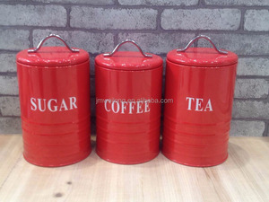 Rosa d'oro Della <span class=keywords><strong>Cucina</strong></span> <span class=keywords><strong>Set</strong></span> di <span class=keywords><strong>3</strong></span> di Metallo Tè Senza Zucchero Caffè Contenitore di Stoccaggio Vasetti - Product Image 6