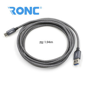 1 m 1.94 m linea dati di tipo c a reversibile in nylon cavo usb 3.1 - Product Image 3