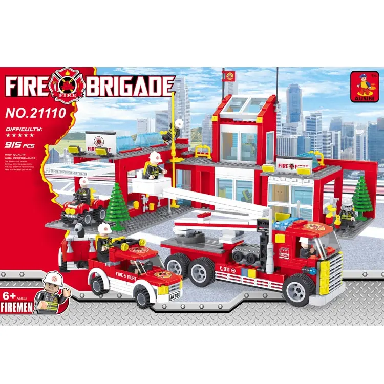 Balancii — blocs de construction camion de pompier, 915 pièces, meilleur jouet pour les tout-petits