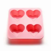 Forma de silicone em forma de coração, molde de confeitaria forma de coração para bolo
