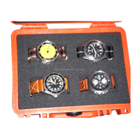Boîtier d'exposition de montre en plastique étanche, boîte de transport de montre avec mousse personnalisée, IP67
