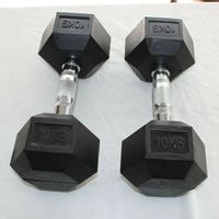 Haltères hexagonaux commerciaux revêtus de haute qualité – Ensemble d'haltères réglables pour l'entraînement de force et la musculation à domicile/en salle de sport