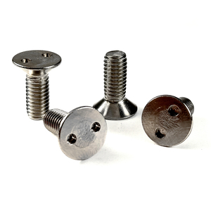 Tornillo Antirrobo de Acero Inoxidable con Cabeza Avellanada y Doble Orificio, Tornillo Antirrobo con Orificio - Product Image 4