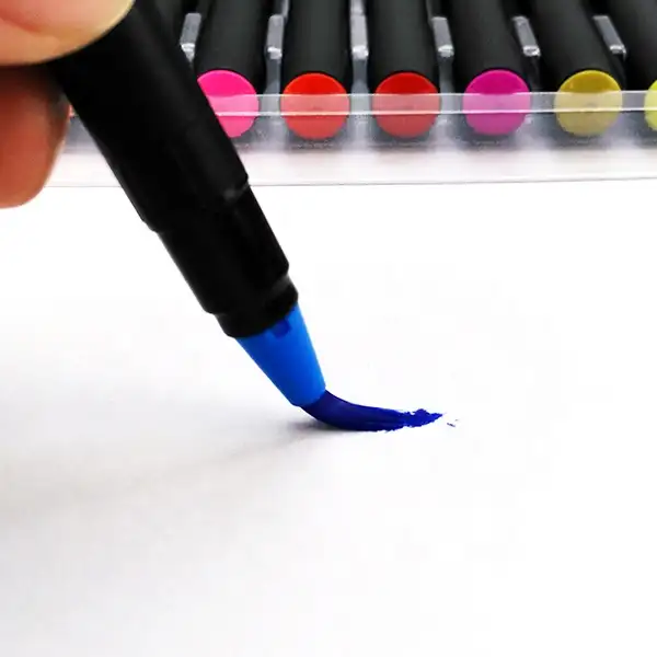 קידום מכירות צבעי מים מברשת עט, 48 צבעים אמיתי קצה מברשת ציור מים צבע מרקר עט סט לילדים ומבוגרים ספרי צביעה