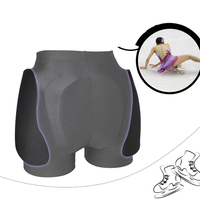LIUHUO — Shorts de Compression rembourrés pour le Ski, le Snowboard et le patinage sur glace, pratique de protection, pantalon court
