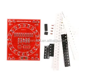 2 taraf SMT SMD elektronik bileşen kaynak uygulama kurulu Mini PCB lehimleme beceri eğitim koşu su ışık sıcak satış