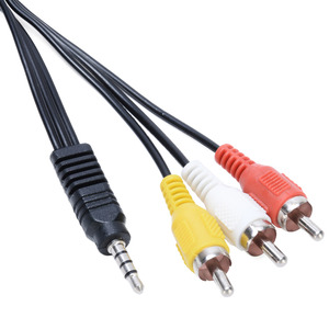 <span class=keywords><strong>สาย</strong></span>เคเบิลวิดีโอ EPro 3.5 มม. ตัวผู้ ไปยัง 3 RCA ตัวผู้ <span class=keywords><strong>สาย</strong></span><span class=keywords><strong>สัญญาณ</strong></span>ภาพและเสียง 1 เมตร <span class=keywords><strong>สาย</strong></span>ดิจิตอล RCA สำหรับต่อขยายกล่องทีวี ลำโพง เครื่องเล่นดีวีดี - Product Image 6