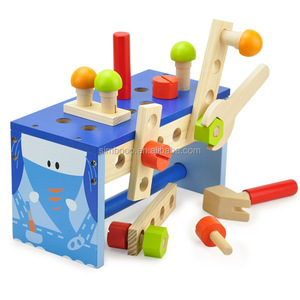 Bambini di legno combinazione dado elefante toolbox strumenti dado per assemblare la combinazione di puzzle giocattolo di montaggio - Product Image 5