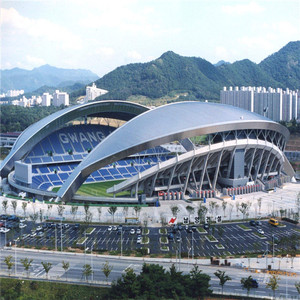 Kết Cấu Thép Hội Thảo Giàn Sân Vận Động Lợp Chi Phí Thấp Sân Vận Động Mái Vật Liệu Cho Bán Không Gian Khung Nhà Cung Cấp - Product Image 2