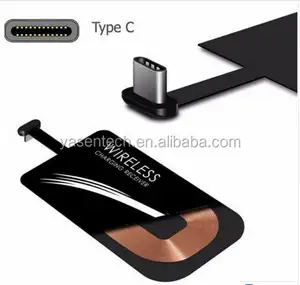 USB di Tipo C Ricevitore Wireless Qi Caricabatterie Wireless Receiver di Ricarica per Huawei P9 P9 Più LG G5 per Xiaomi 4C 4S 5