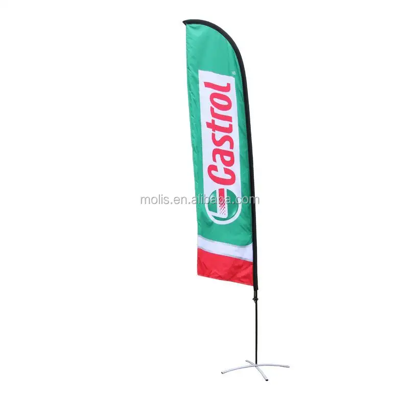Benutzer definierte High Wind Flaggen Banner für Werbung