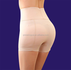 Braguitas Moldeadoras de Cadera con Relleno para Mujer, Control de Abdomen, Tallas Grandes <span class=keywords><strong>M</strong></span>/<span class=keywords><strong>L</strong></span>/XL/2XL, Nailon/Spandex, Negro/Nude, Mediano - Product Image 6
