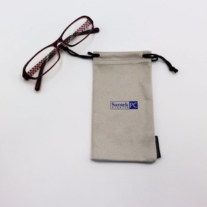 מותאם אישית גודל מיקרופייבר eyewear פאוץ עם שרוך - Product Image 3